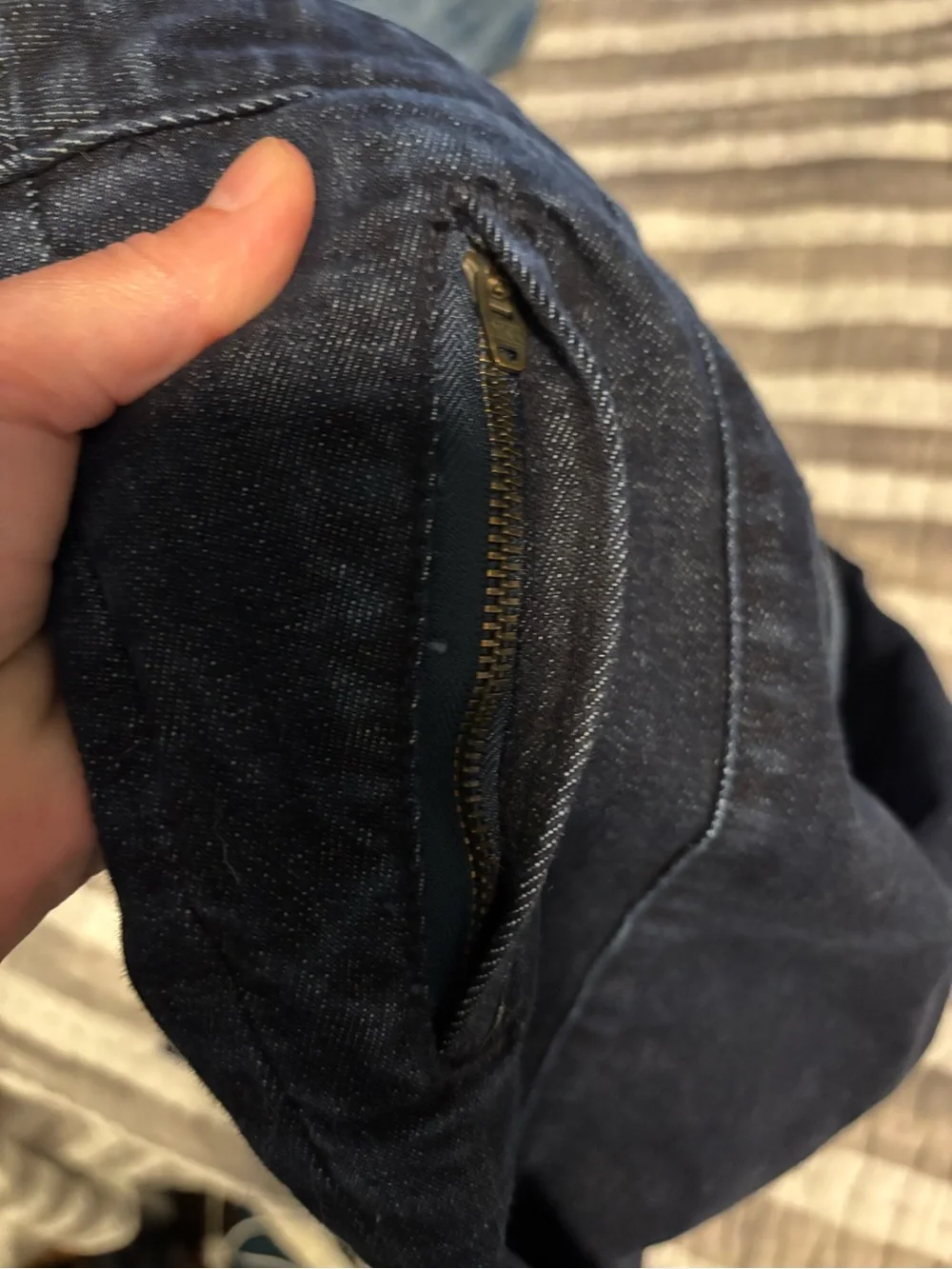 Tory Burch Dark Navy Straight-Leg Jeans